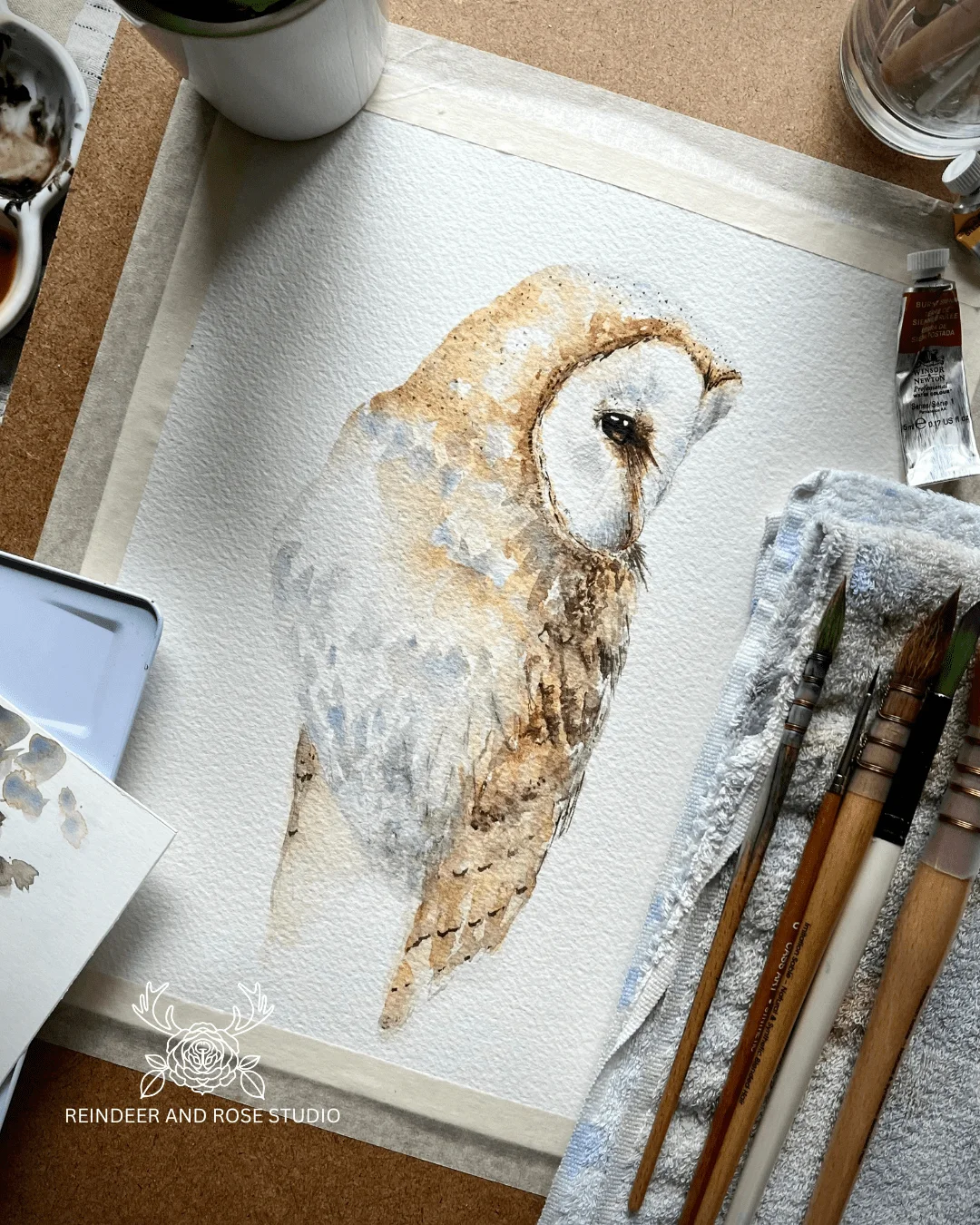 🦉 The wise old barn owl in watercolours. Watch the relaxing, painting process now: https://youtu.be/1xlcgUgDPMA 🕊️ 🕊️ #watercolor #aquarelle #art #painting #relaxing #paintwithme #artwork #windsorandnewton #watercolorpainting #watercolourpainting #watercolour #natureart #birds #birdart #birdpainting #aquarelleart #illustration #relaxingart #natureart #wildlife #wildlifeart #wildlifeartwork #owlart #owl #barnowl #barnowls #owls